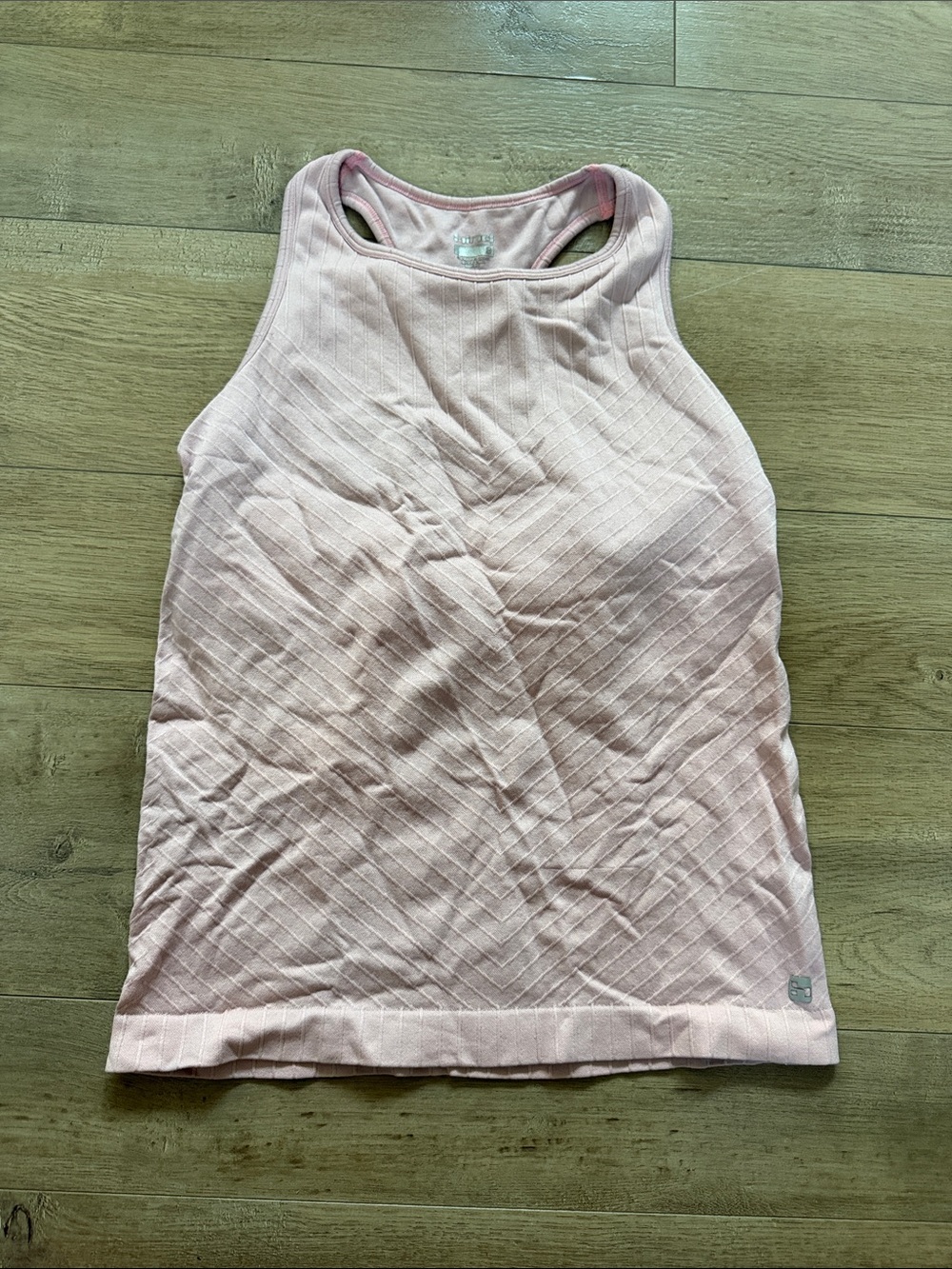 Hind Women's Light Pink Ribbed Racerback Tank Top